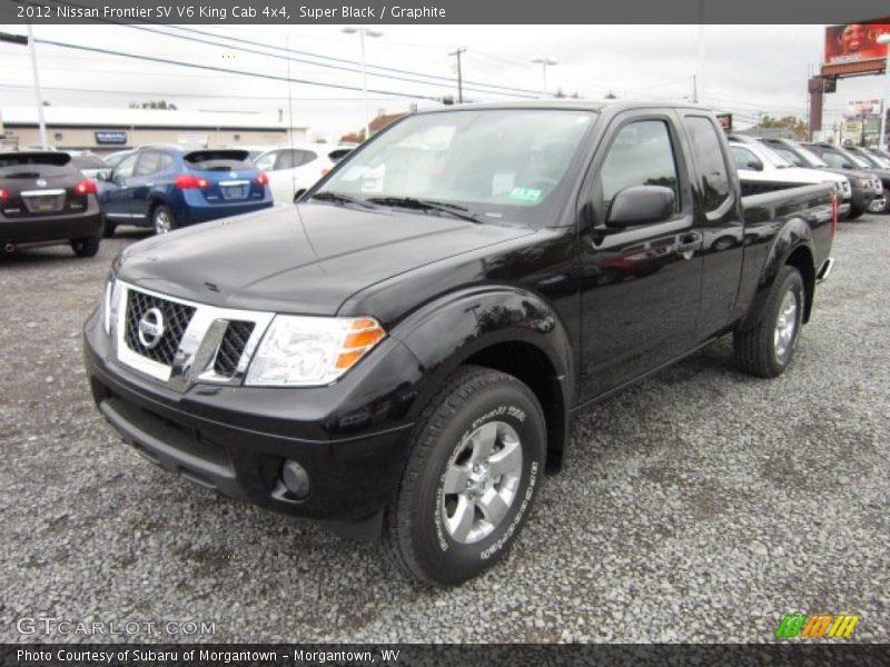 Super Black / Graphite 2012 Nissan Frontier SV V6 King Cab 4x4