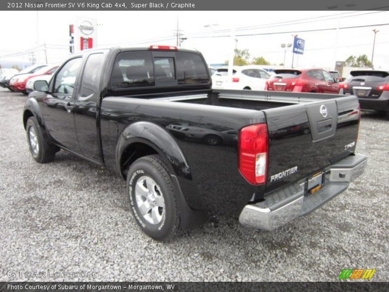 Super Black / Graphite 2012 Nissan Frontier SV V6 King Cab 4x4