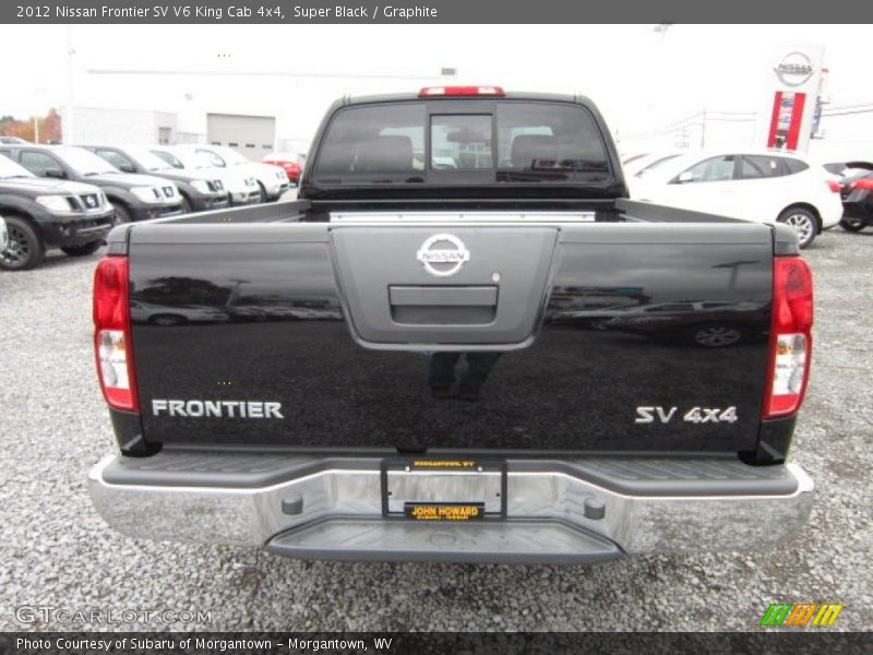 Super Black / Graphite 2012 Nissan Frontier SV V6 King Cab 4x4