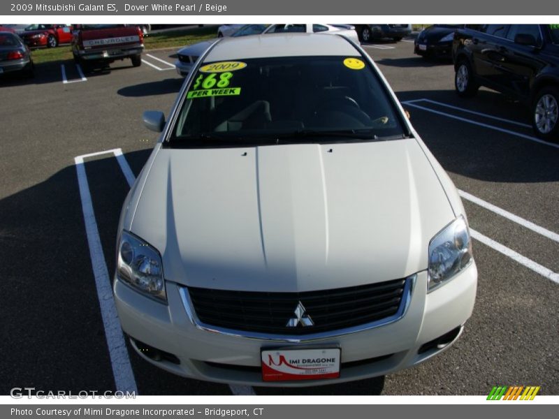 Dover White Pearl / Beige 2009 Mitsubishi Galant ES