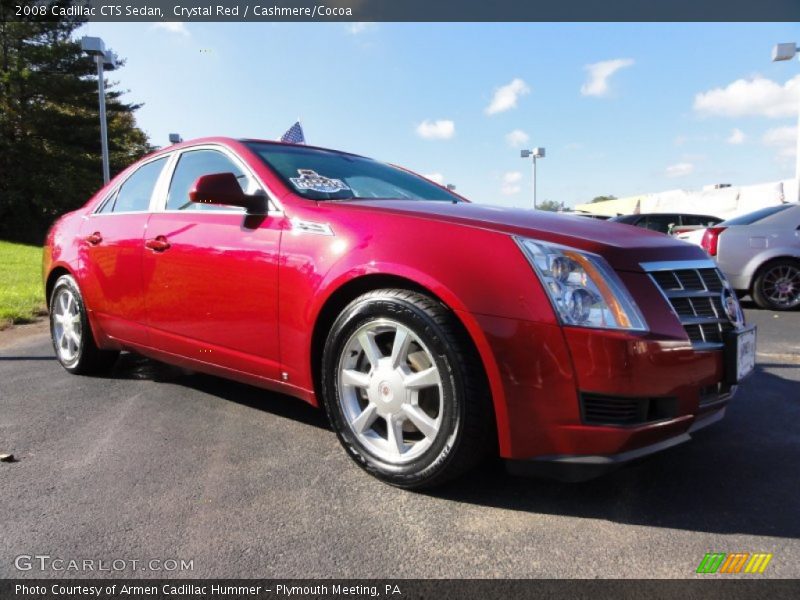 Crystal Red / Cashmere/Cocoa 2008 Cadillac CTS Sedan