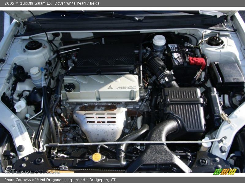 Dover White Pearl / Beige 2009 Mitsubishi Galant ES