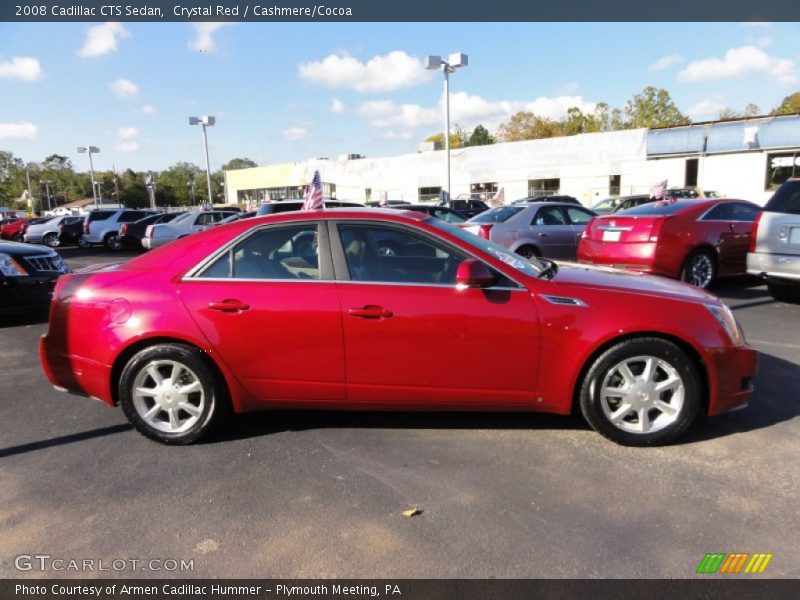 Crystal Red / Cashmere/Cocoa 2008 Cadillac CTS Sedan