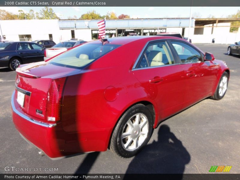 Crystal Red / Cashmere/Cocoa 2008 Cadillac CTS Sedan