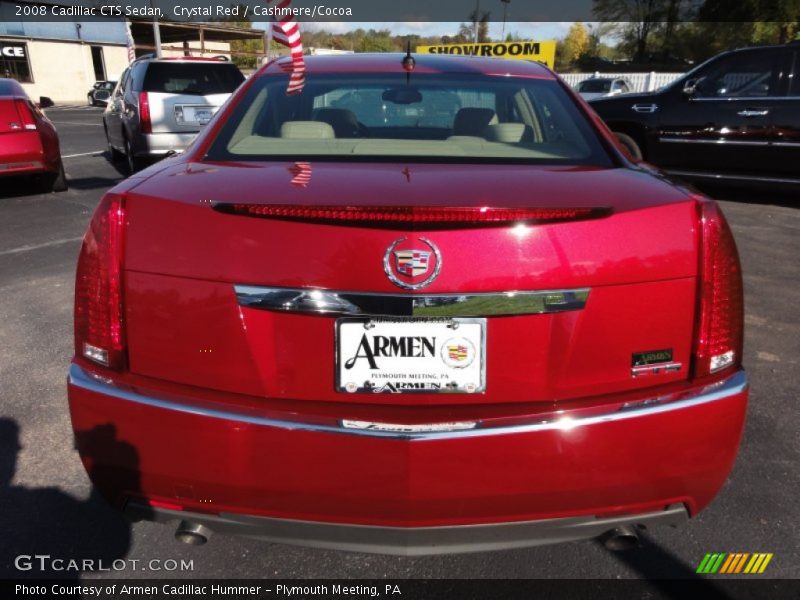 Crystal Red / Cashmere/Cocoa 2008 Cadillac CTS Sedan