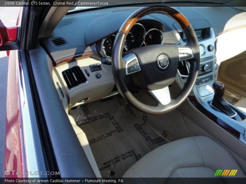 Crystal Red / Cashmere/Cocoa 2008 Cadillac CTS Sedan
