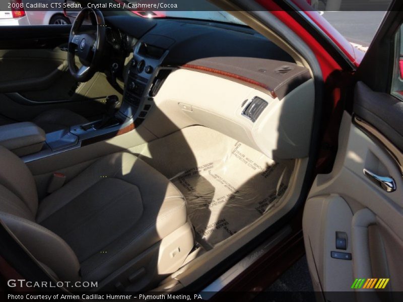 Crystal Red / Cashmere/Cocoa 2008 Cadillac CTS Sedan