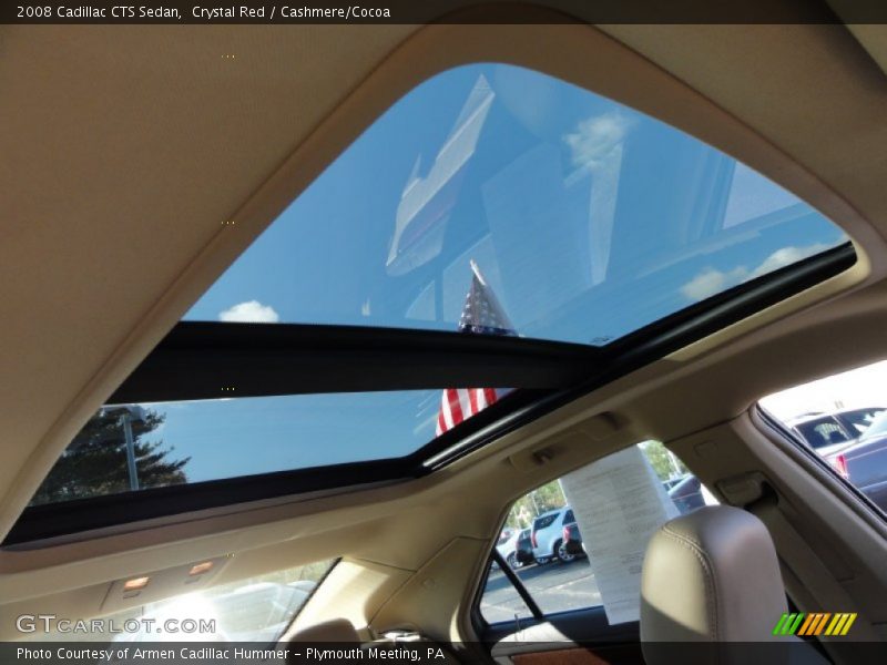 Crystal Red / Cashmere/Cocoa 2008 Cadillac CTS Sedan
