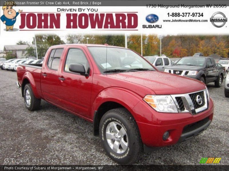 Red Brick / Beige 2012 Nissan Frontier SV Crew Cab 4x4