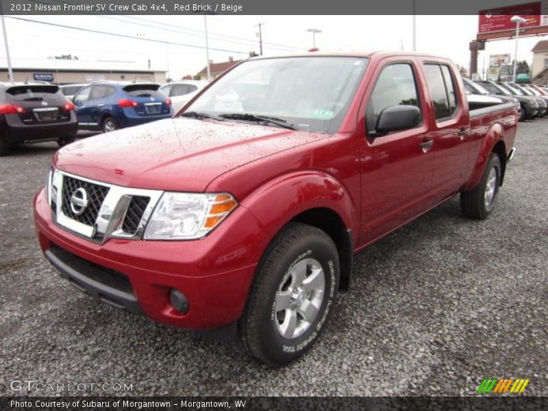 Red Brick / Beige 2012 Nissan Frontier SV Crew Cab 4x4