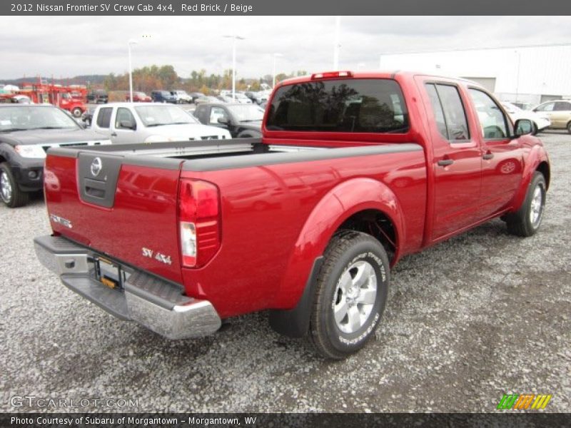 Red Brick / Beige 2012 Nissan Frontier SV Crew Cab 4x4