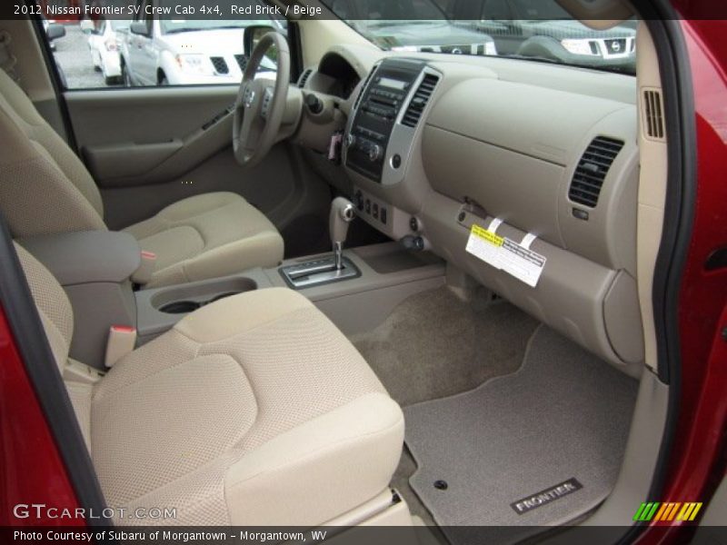  2012 Frontier SV Crew Cab 4x4 Beige Interior