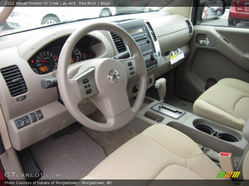 Beige Interior - 2012 Frontier SV Crew Cab 4x4 