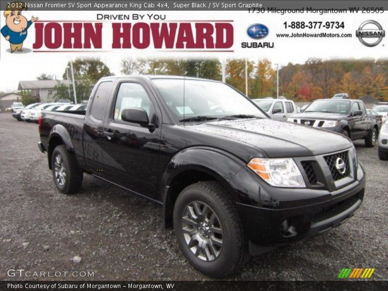 Super Black / SV Sport Graphite 2012 Nissan Frontier SV Sport Appearance King Cab 4x4