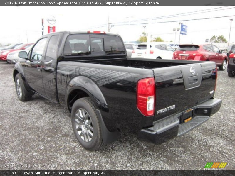 Super Black / SV Sport Graphite 2012 Nissan Frontier SV Sport Appearance King Cab 4x4