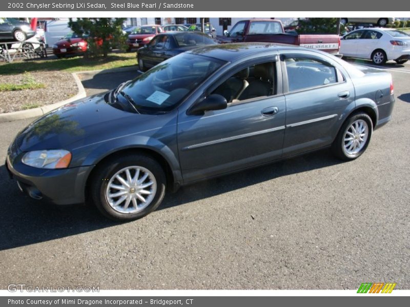 Steel Blue Pearl / Sandstone 2002 Chrysler Sebring LXi Sedan