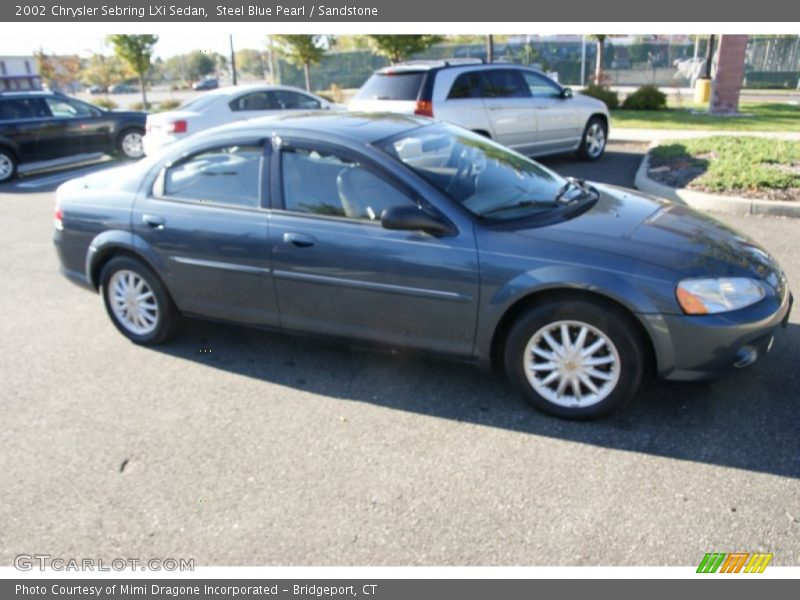 Steel Blue Pearl / Sandstone 2002 Chrysler Sebring LXi Sedan