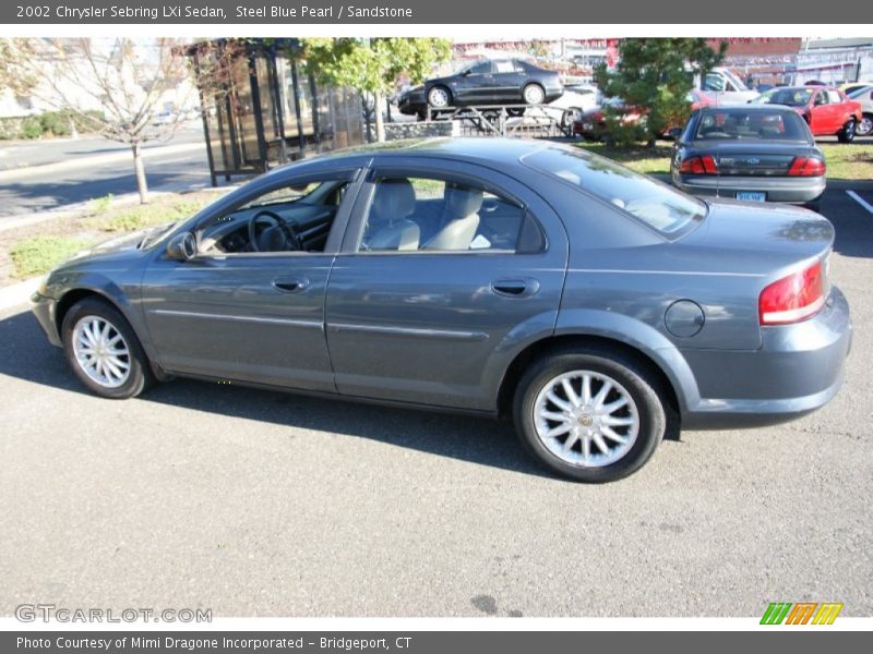 Steel Blue Pearl / Sandstone 2002 Chrysler Sebring LXi Sedan