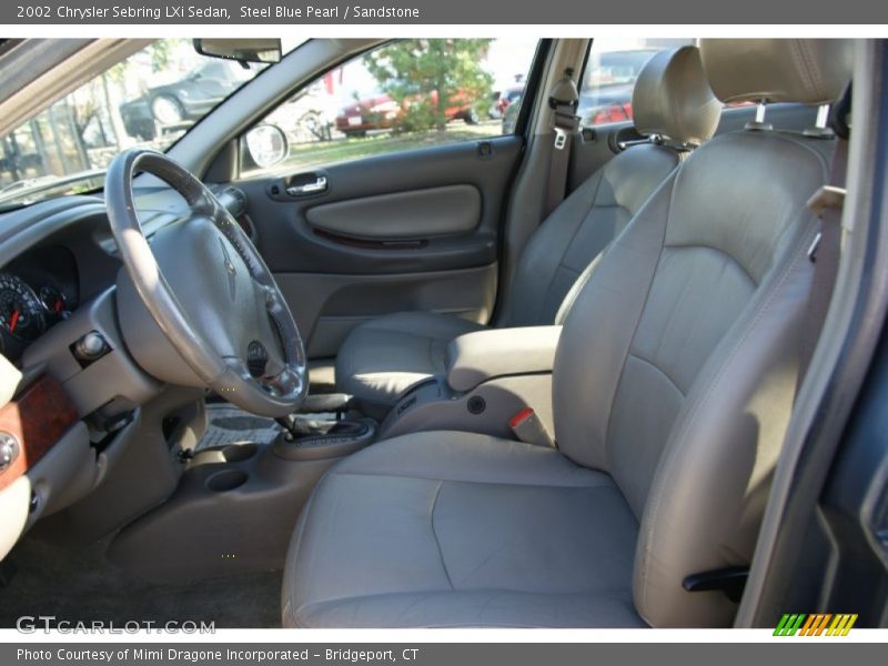 Steel Blue Pearl / Sandstone 2002 Chrysler Sebring LXi Sedan