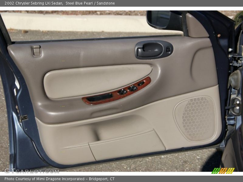 Steel Blue Pearl / Sandstone 2002 Chrysler Sebring LXi Sedan