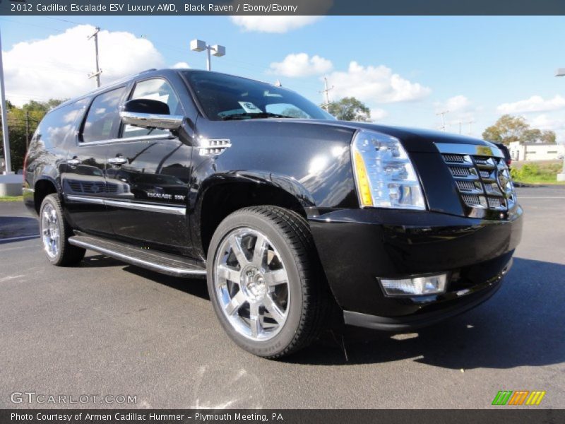 Front 3/4 View of 2012 Escalade ESV Luxury AWD