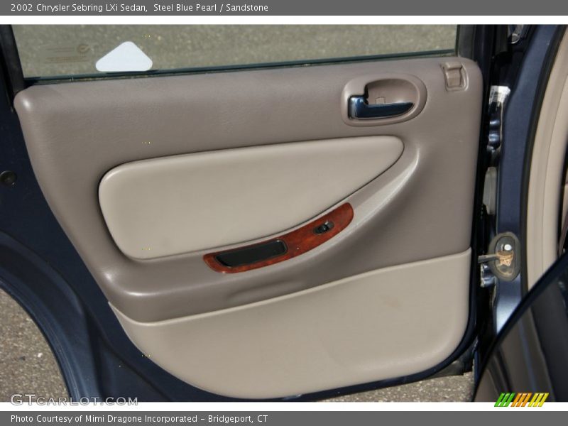 Steel Blue Pearl / Sandstone 2002 Chrysler Sebring LXi Sedan