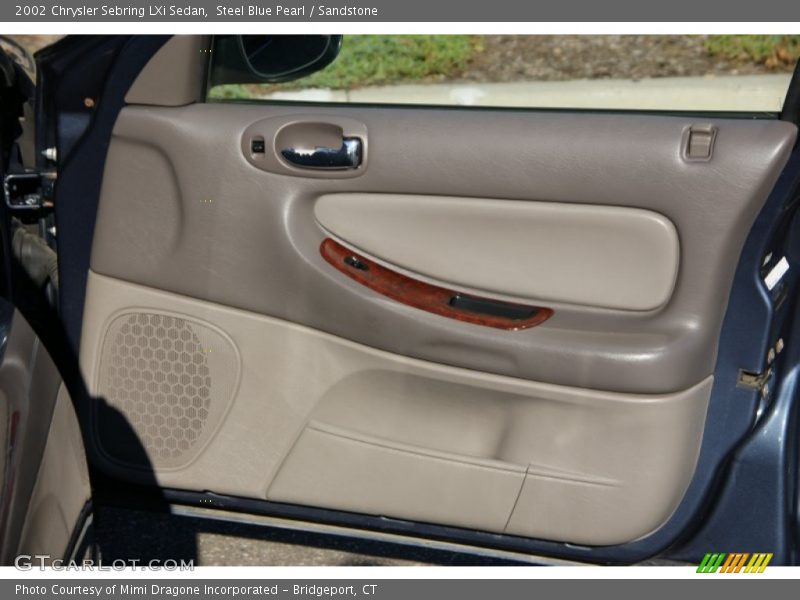 Steel Blue Pearl / Sandstone 2002 Chrysler Sebring LXi Sedan