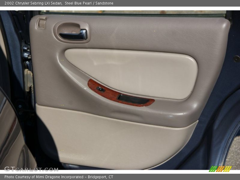 Steel Blue Pearl / Sandstone 2002 Chrysler Sebring LXi Sedan