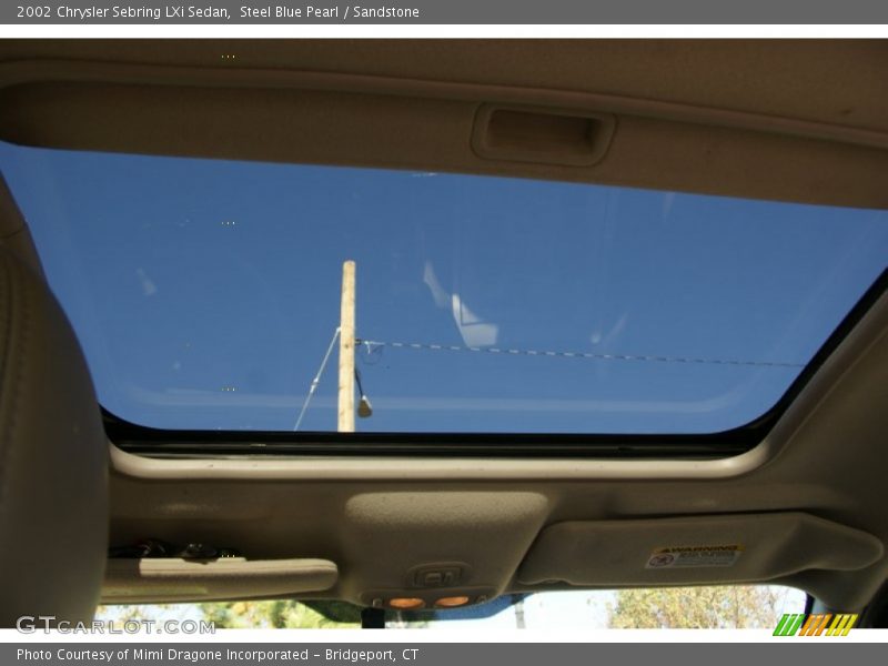 Steel Blue Pearl / Sandstone 2002 Chrysler Sebring LXi Sedan