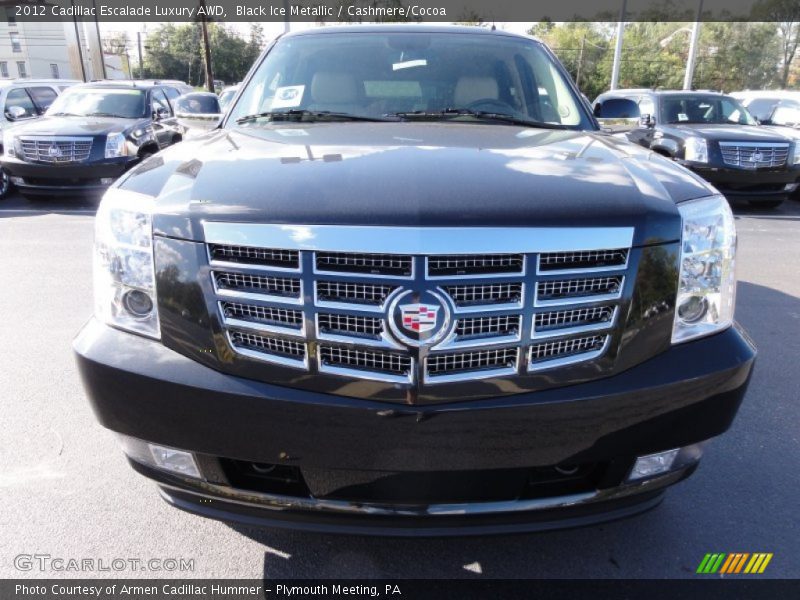 Black Ice Metallic / Cashmere/Cocoa 2012 Cadillac Escalade Luxury AWD