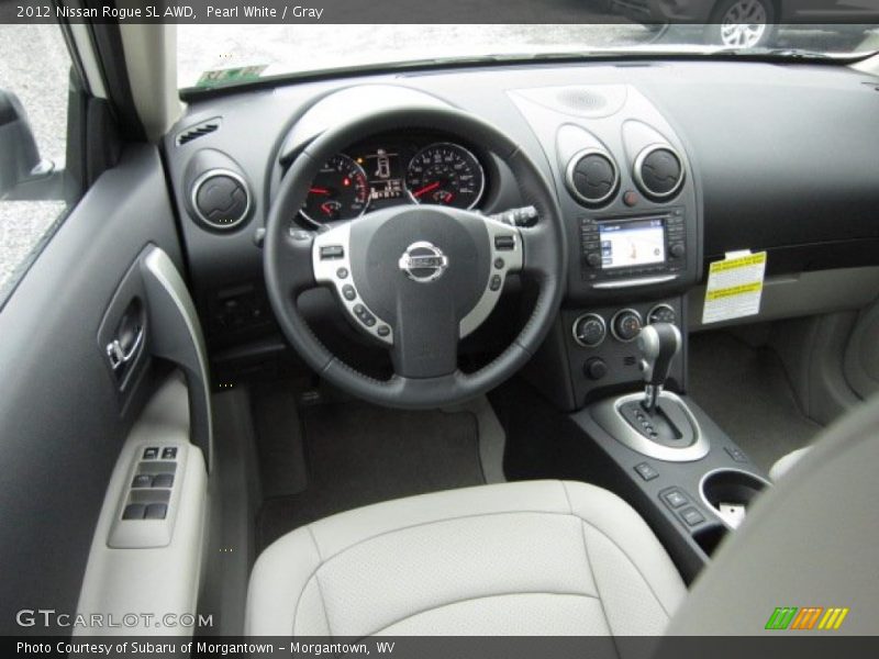  2012 Rogue SL AWD Gray Interior