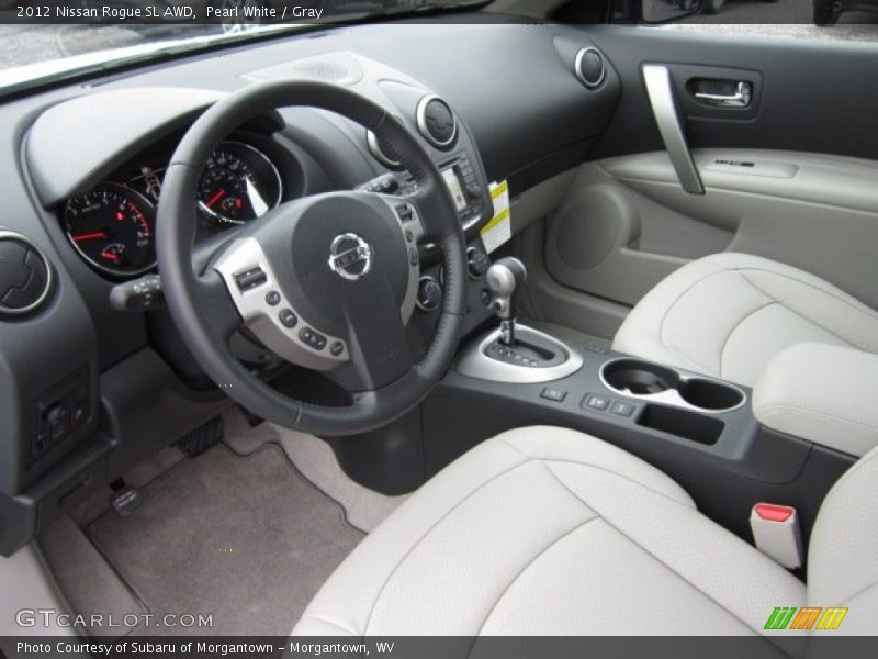  2012 Rogue SL AWD Gray Interior