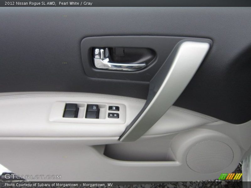 Pearl White / Gray 2012 Nissan Rogue SL AWD