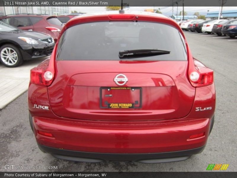 Cayenne Red / Black/Silver Trim 2011 Nissan Juke SL AWD