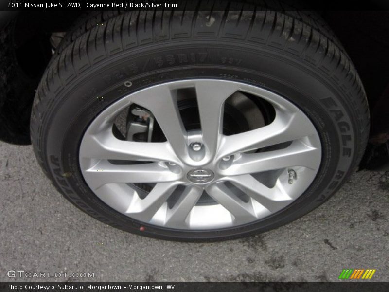 Cayenne Red / Black/Silver Trim 2011 Nissan Juke SL AWD