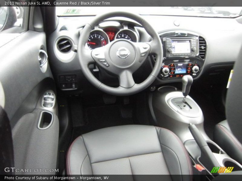 Cayenne Red / Black/Silver Trim 2011 Nissan Juke SL AWD