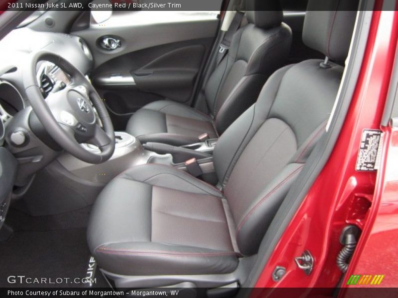 Cayenne Red / Black/Silver Trim 2011 Nissan Juke SL AWD