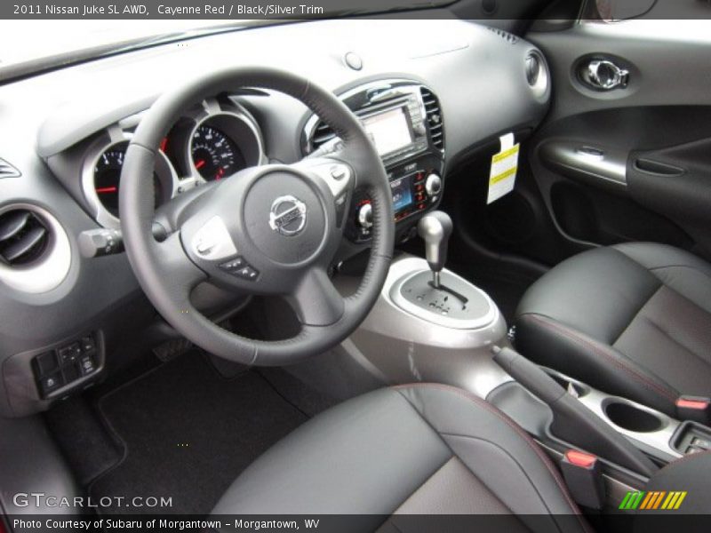 Cayenne Red / Black/Silver Trim 2011 Nissan Juke SL AWD