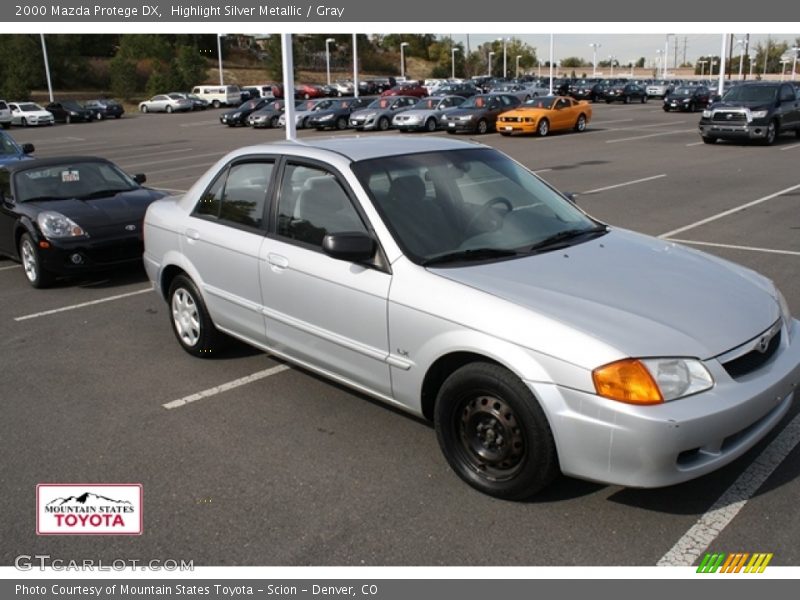 Highlight Silver Metallic / Gray 2000 Mazda Protege DX