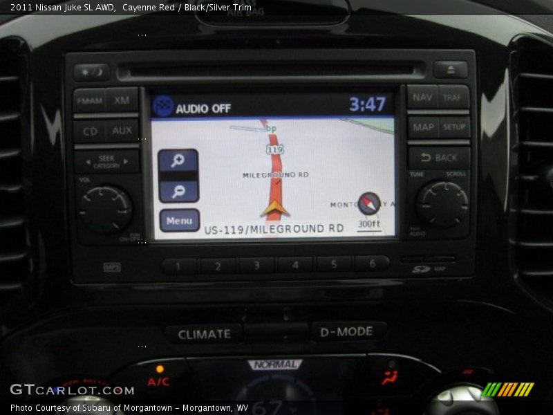 Cayenne Red / Black/Silver Trim 2011 Nissan Juke SL AWD