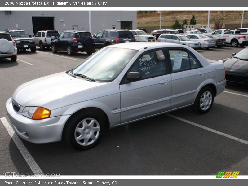 Highlight Silver Metallic / Gray 2000 Mazda Protege DX