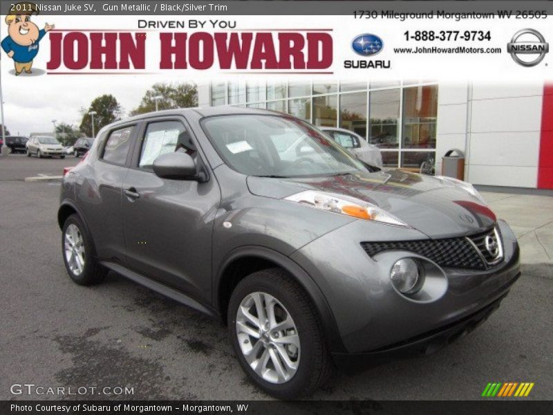 Gun Metallic / Black/Silver Trim 2011 Nissan Juke SV