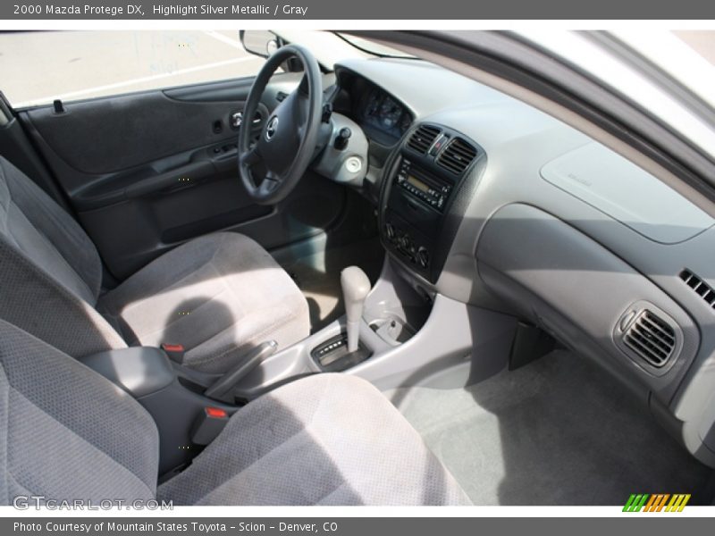 Highlight Silver Metallic / Gray 2000 Mazda Protege DX