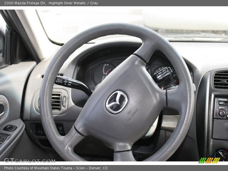 Highlight Silver Metallic / Gray 2000 Mazda Protege DX