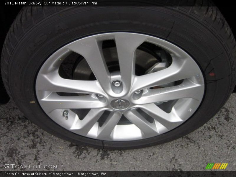Gun Metallic / Black/Silver Trim 2011 Nissan Juke SV