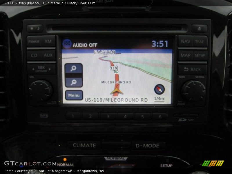 Gun Metallic / Black/Silver Trim 2011 Nissan Juke SV