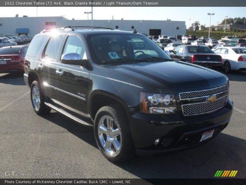 Black Granite Metallic / Light Titanium/Dark Titanium 2012 Chevrolet Tahoe LTZ 4x4