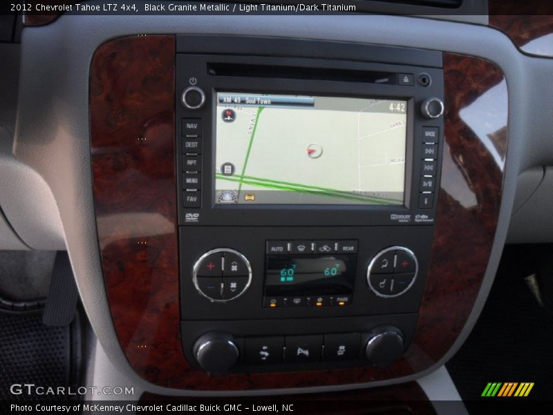 Black Granite Metallic / Light Titanium/Dark Titanium 2012 Chevrolet Tahoe LTZ 4x4