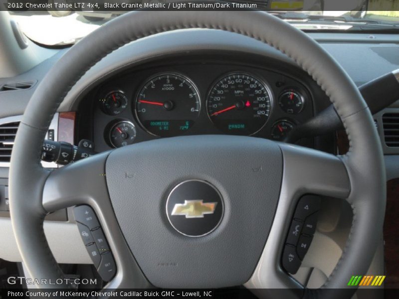 Black Granite Metallic / Light Titanium/Dark Titanium 2012 Chevrolet Tahoe LTZ 4x4