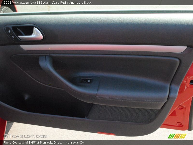 Salsa Red / Anthracite Black 2008 Volkswagen Jetta SE Sedan